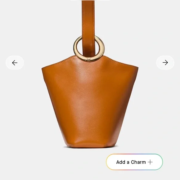 Kate Spade Mini Halo Bucket Bag in Baked Amber new without tags - Picture 1 of 9